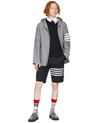 graue Windjacke von Thom Browne