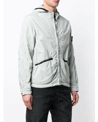 graue Windjacke von Stone Island