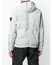 graue Windjacke von Stone Island