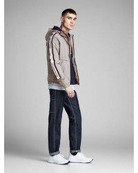 graue Windjacke von Jack & Jones