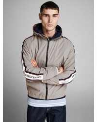 graue Windjacke von Jack & Jones