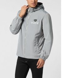 graue Windjacke von Philipp Plein