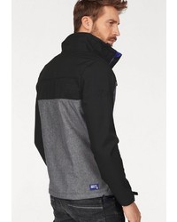 graue Windjacke von Superdry