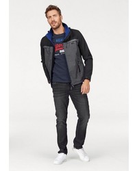 graue Windjacke von Superdry