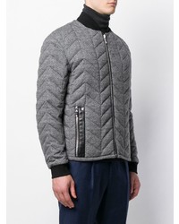 graue Wollbomberjacke von Giorgio Armani