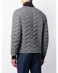 graue Wollbomberjacke von Giorgio Armani