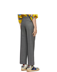 graue Wollchinohose von Gucci