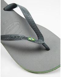 graue Zehensandalen von Havaianas