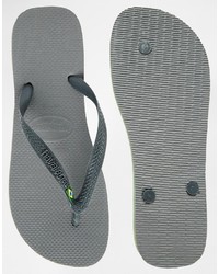 graue Zehensandalen von Havaianas