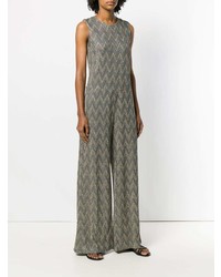 grauer bedruckter Jumpsuit von M Missoni