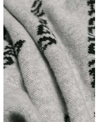 grauer bedruckter Oversize Pullover von Balenciaga