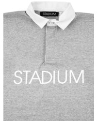 grauer bedruckter Polo Pullover von Stadium Goods