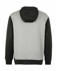 grauer bedruckter Pullover mit einem Kapuze von Burton