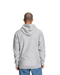 grauer bedruckter Pullover mit einem Kapuze von DC Shoes