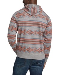 grauer bedruckter Pullover mit einem Kapuze von Eddie Bauer