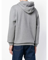 grauer bedruckter Pullover mit einem Kapuze von Calvin Klein Jeans