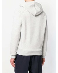 grauer bedruckter Pullover mit einem Kapuze von AMI Alexandre Mattiussi