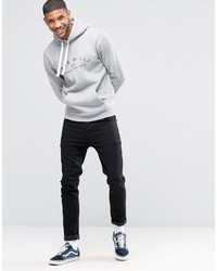 grauer bedruckter Pullover mit einem Kapuze von Jack Wills