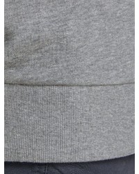 grauer bedruckter Pullover mit einem Kapuze von Jack & Jones