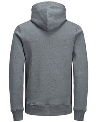 grauer bedruckter Pullover mit einem Kapuze von Jack & Jones