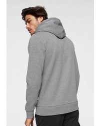 grauer bedruckter Pullover mit einem Kapuze von Jack & Jones