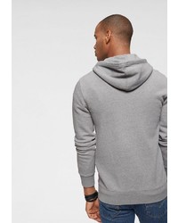 grauer bedruckter Pullover mit einem Kapuze von Levi's