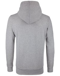 grauer bedruckter Pullover mit einem Kapuze von Petrol Industries