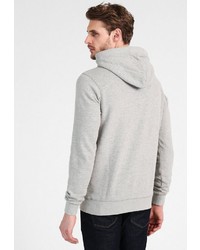 grauer bedruckter Pullover mit einem Kapuze von Petrol Industries