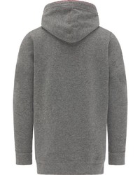 grauer bedruckter Pullover mit einem Kapuze von Petrol Industries