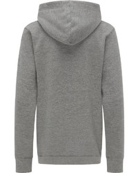 grauer bedruckter Pullover mit einem Kapuze von Petrol Industries