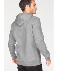 grauer bedruckter Pullover mit einem Kapuze von Reebok Classic