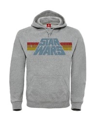 grauer bedruckter Pullover mit einem Kapuze von Star Wars