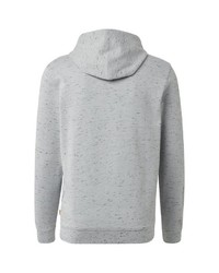 grauer bedruckter Pullover mit einem Kapuze von Tom Tailor