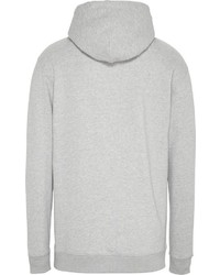 grauer bedruckter Pullover mit einem Kapuze von Tommy Jeans