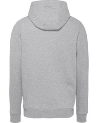 grauer bedruckter Pullover mit einem Kapuze von Tommy Jeans