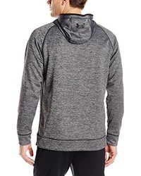 grauer bedruckter Pullover mit einem Kapuze von Under Armour