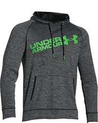 grauer bedruckter Pullover mit einem Kapuze von Under Armour