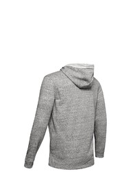 grauer bedruckter Pullover mit einem Kapuze von Under Armour