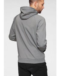 grauer bedruckter Pullover mit einem Kapuze von Under Armour