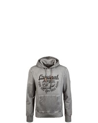 grauer bedruckter Pullover mit einem Kapuze von Van One CLASSIC CARS