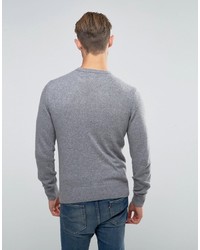 grauer bedruckter Pullover mit einem Rundhalsausschnitt von Franklin & Marshall