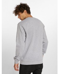 grauer bedruckter Pullover mit einem Rundhalsausschnitt von Just Rhyse