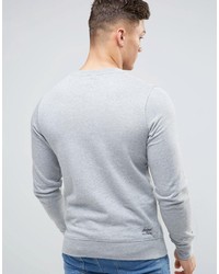 grauer bedruckter Pullover mit einem Rundhalsausschnitt von Element