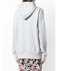 grauer bedruckter Pullover mit einer Kapuze von Isabel Marant Etoile