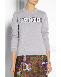 grauer bedruckter Pullover von Kenzo