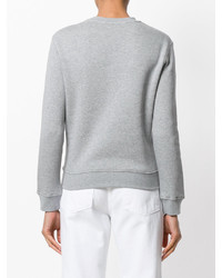 grauer bedruckter Pullover von MSGM