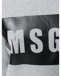 grauer bedruckter Pullover von MSGM