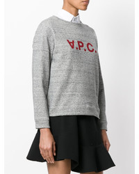 grauer bedruckter Pullover von A.P.C.