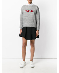 grauer bedruckter Pullover von A.P.C.