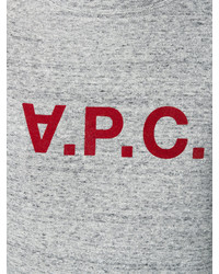 grauer bedruckter Pullover von A.P.C.